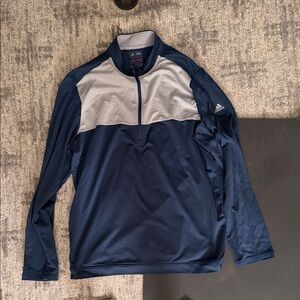 Adidas Men's Two-Tone Navy and Gray Jacket